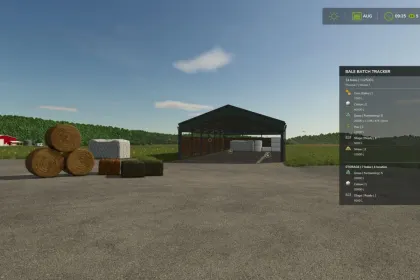 Bale Batch Tracker для Farming Simulator 25