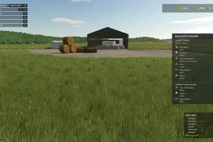 Bale Batch Tracker для Farming Simulator 25 — 3