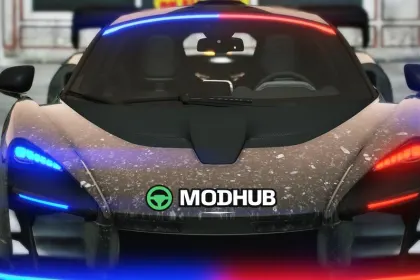 Поліцейський автомобіль McLaren Senna для GTA 5 — 5