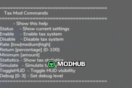Скрипт Tax Mod V1.2 для FS25 — 3