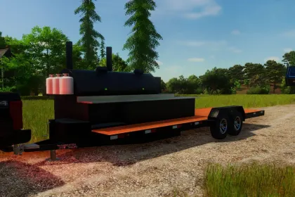 Причіп-коптильня TNF BBQ Pit Smoker 2026 для Farming Simulator 25
