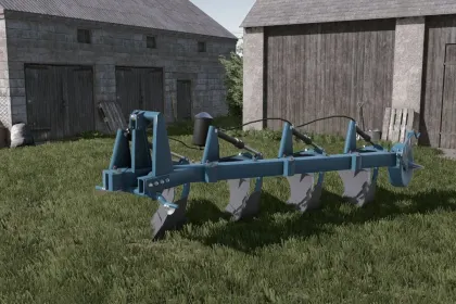 Плуг Overum 4 для Farming Simulator 25