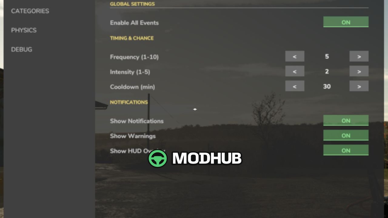 Скрипт Random World Events V2.3 для FS25