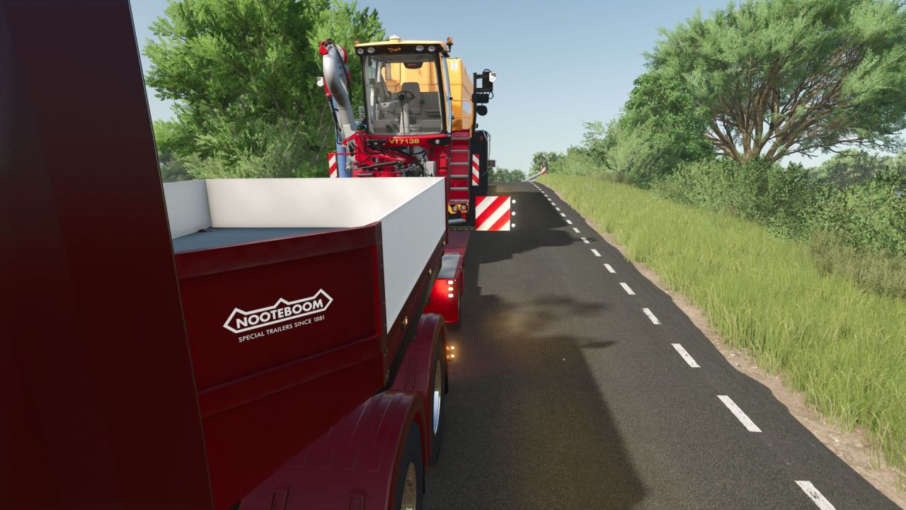 Низькорамний причіп Nooteboom 4+1 для Farming Simulator 25