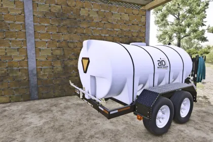 Ефективний Water Trailer на 15 000 л для Farming Simulator 25 — З Трикутником Безпеки — 1