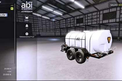 Ефективний Water Trailer на 15 000 л для Farming Simulator 25 — З Трикутником Безпеки — 2