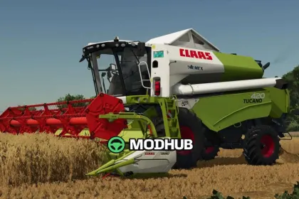 Комбайн Claas Tucano 420 для FS25 — 2
