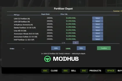Мод Fertilizer Depot V1.1 для FS25 — 2