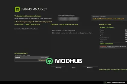 Скрипт FarmSimMarket – Player Market & Rankings v0.27 для FS25 — 2