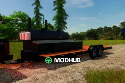 Причіп-коптильня TNF BBQ Pit Smoker 2026 для FS25
