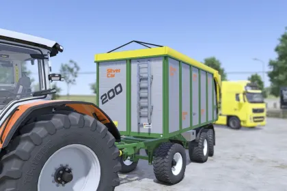 Ефективний 3-Вісний Причіп Silver Car / Vanara SRC 313 на 31–35 тис. л для FS25 — 3