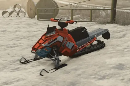 Leistungsstarker Schneemobil Polaris RMK Pro für Farming Simulator 25 — Geschwindigkeit und Tuning — 5