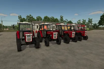 Трактор Ursus C-355 C-360 4x4 Turbo GPS для Farming Simulator 25