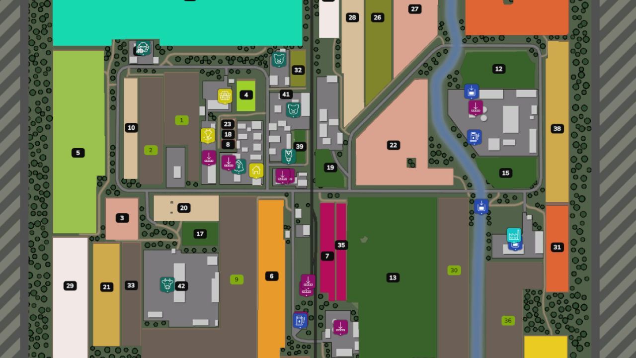 Unikalna Węgierska Mapa Mezofalva Farm dla Farming Simulator 25 z 33 Polami i Lasem