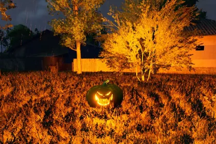 Мод Полювання на гарбузи Halloween для Farming Simulator 25
