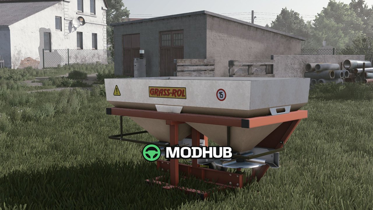 Розкидач добрив GrassRol 600L для FS25
