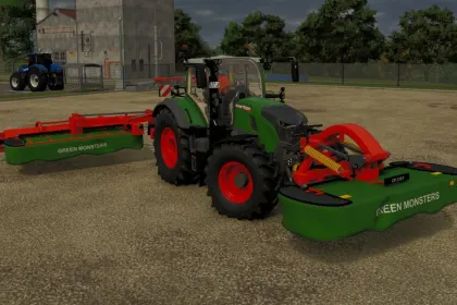 Косарка GM Green Monsters Pack для Farming Simulator 25