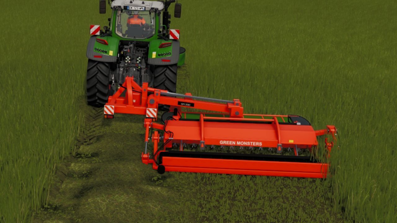 Косарка GM Green Monsters Pack для Farming Simulator 25