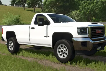 Truck GMC Sierra 3500HD Single Cab Long Bed for Farming Simulator 25