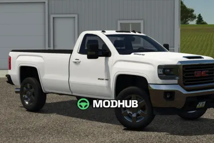 Вантажівка GMC Sierra 3500HD Single Cab Long Bed для FS25 — 2