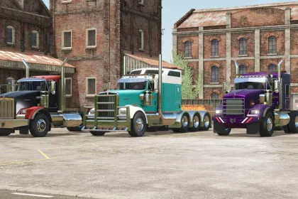 Пак тягачів Kenworth для Farming Simulator 25