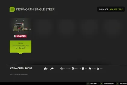 Pak ciągników Kenworth do Farming Simulator 25