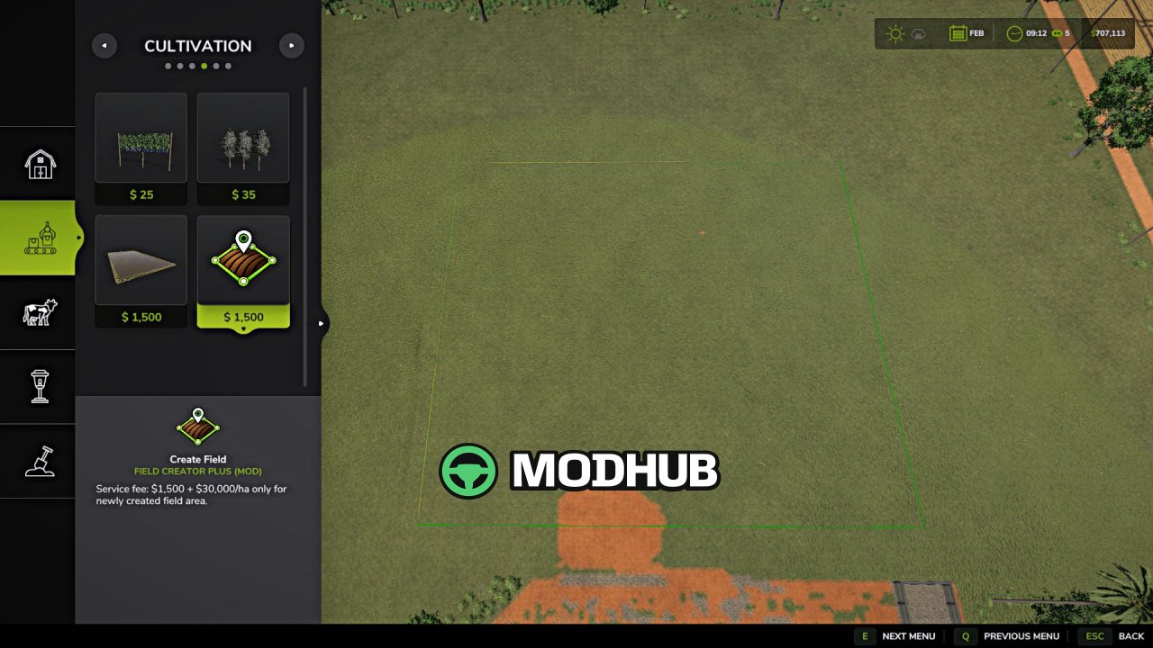 Скрипт Field Creation V1.2 для FS25