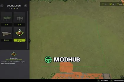 Скрипт Field Creation V1.2 для FS25 — 2