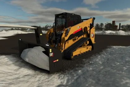 Ефективний Снігоочисник CAT SR421 для Skid Steer у Farming Simulator 25 — 2