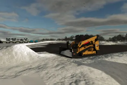 Ефективний Снігоочисник CAT SR421 для Skid Steer у Farming Simulator 25 — 4