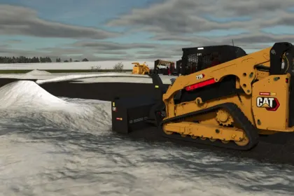 Ефективний Снігоочисник CAT SR421 для Skid Steer у Farming Simulator 25 — 5
