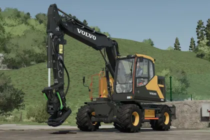 Колісний екскаватор Volvo E-Series для Farming Simulator 22