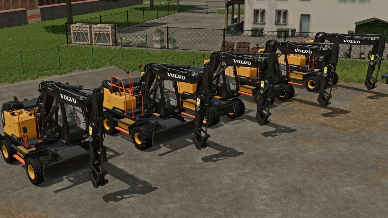 Колісний екскаватор Volvo E-Series для Farming Simulator 22