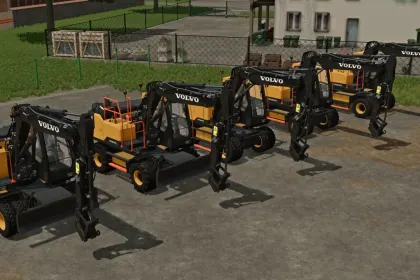 Колісний екскаватор Volvo E-Series для Farming Simulator 22 — 2
