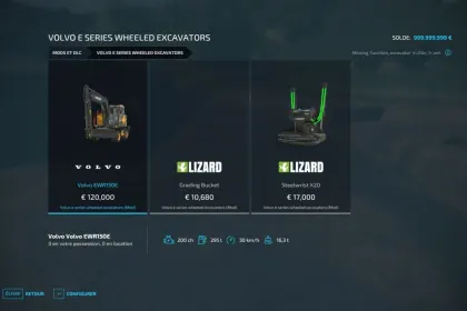 Колісний екскаватор Volvo E-Series для Farming Simulator 22 — 3