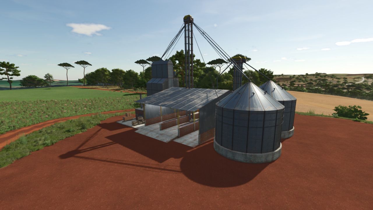 Зерносховище Brazilian Grain Silo для Farming Simulator 25