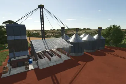 Зерносховище Brazilian Grain Silo для Farming Simulator 25 — 3