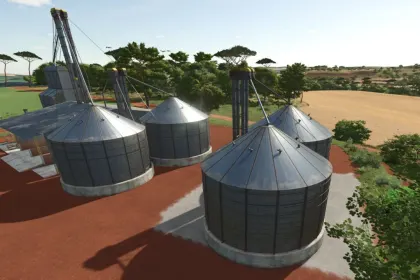 Зерносховище Brazilian Grain Silo для Farming Simulator 25 — 4