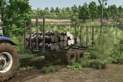 Причіп для перевезення деревини DIY для Farming Simulator 25 — 3