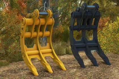 Efektywny Zestaw Grabi CAT Rake Pack do FS25 — 3 Rozmiary 20–50 T