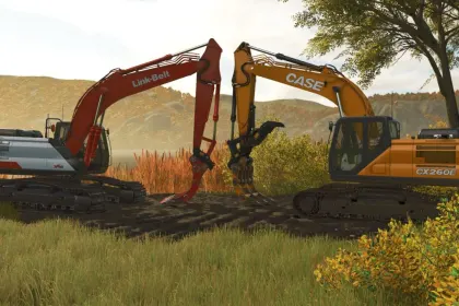 Efektywny Zestaw Grabi CAT Rake Pack do FS25 — 3 Rozmiary 20–50 T