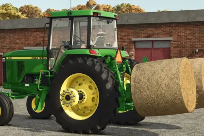 Effizienter Ballenpick-Up Frontier HS2004 (3pt, 2 Ballen-Spike) für Farming Simulator 25 — 2