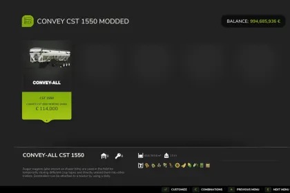 Мод на Convey-all CST1550 для Farming Simulator 25 — 3
