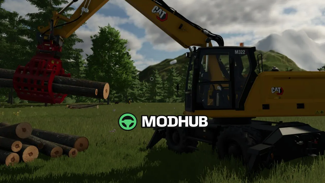 Мод на Будівельну техніку CAT M322 для Фермер Симулятор 25