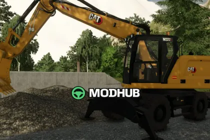 Мод на Будівельну техніку CAT M322 для Фермер Симулятор 25 — 4