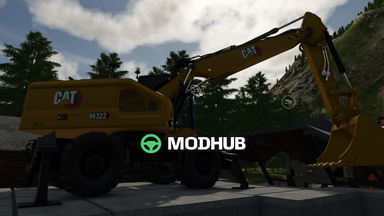 Мод на Будівельну техніку CAT M322 для Фермер Симулятор 25