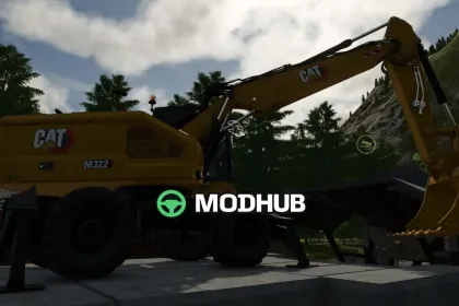 Мод на Будівельну техніку CAT M322 для Фермер Симулятор 25 — 5