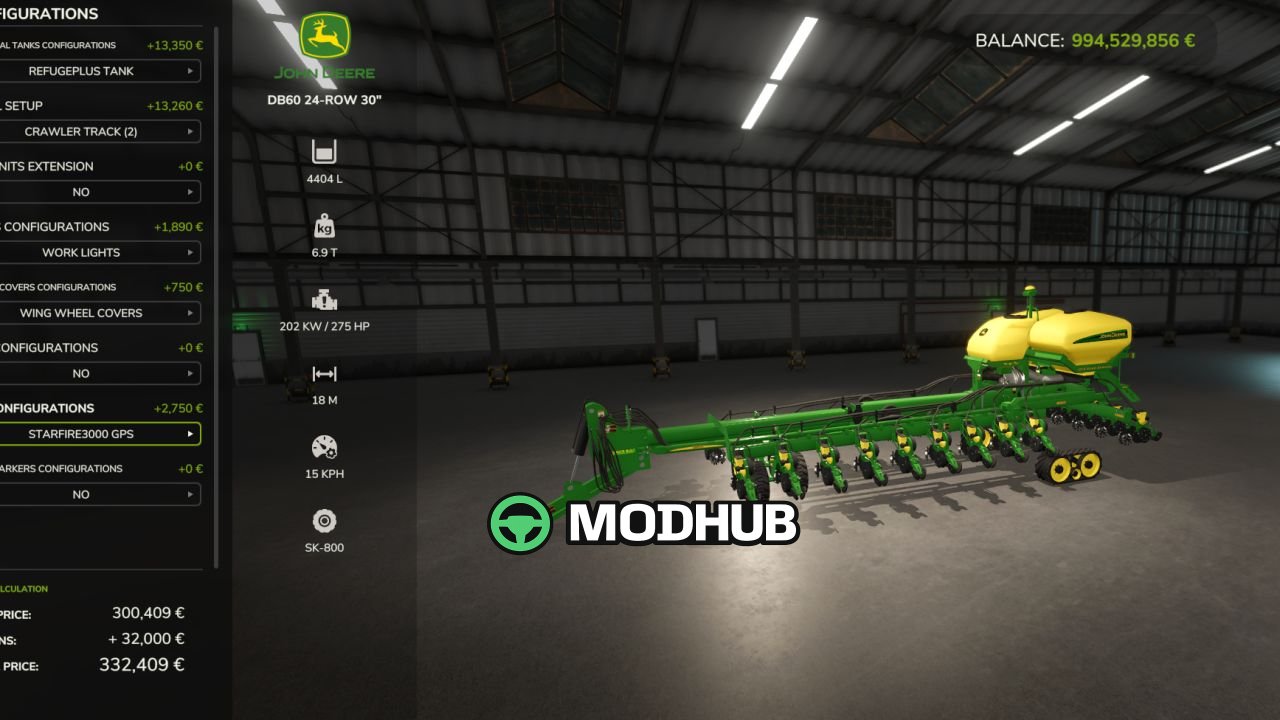 John Deere DB60 V1.0 voor Farming Simulator 25