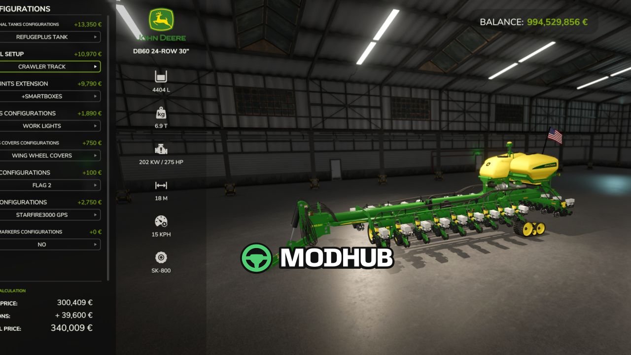 John Deere DB60 V1.0 voor Farming Simulator 25