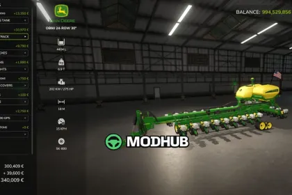 John Deere DB60 V1.0 voor Farming Simulator 25 — 4